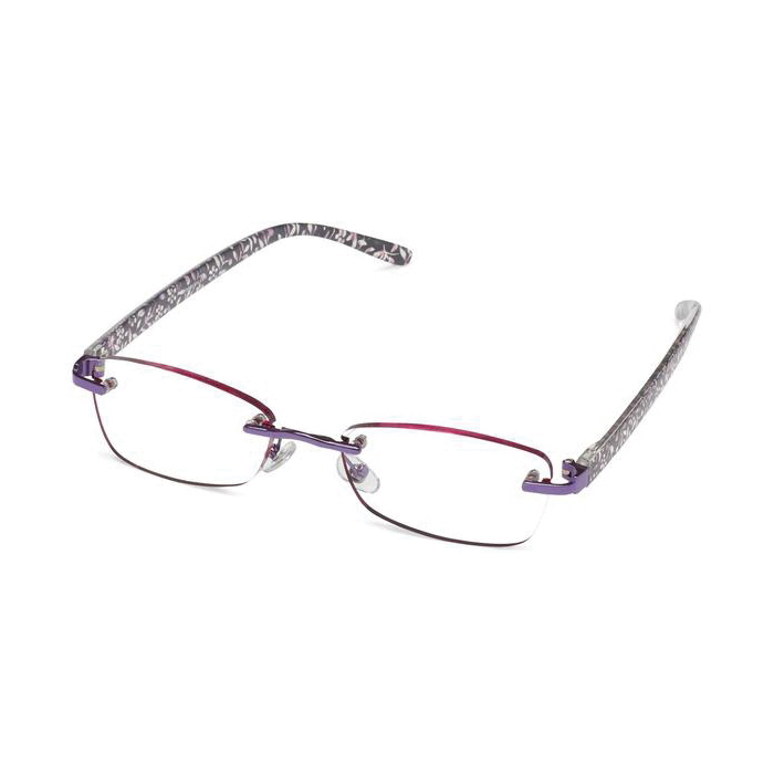 ICU Eyewear Palm Desert 20654601Z Wink Reading Glass, +1.25 Magnification, Lightweight Frame, Purple Frame - 2