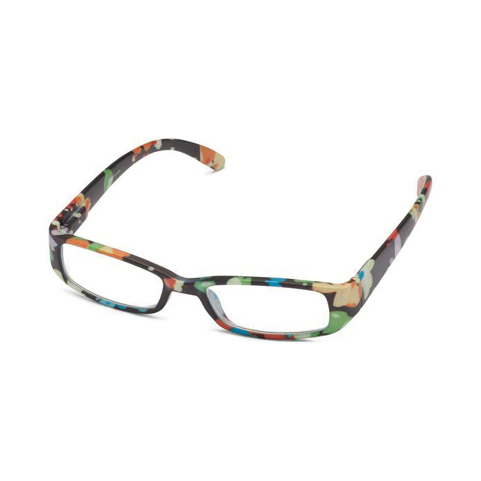 ICU Eyewear Santa Barbara 73220501Z Wink Reading Glass, +1.25 Magnification, Floral Black Frame - 2