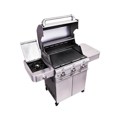 Saber R50CC0317 Deluxe Gas Grill, 34,000 Btu, Liquid Propane, 3-Burner, 500 sq-in Primary Cooking Surface - 4