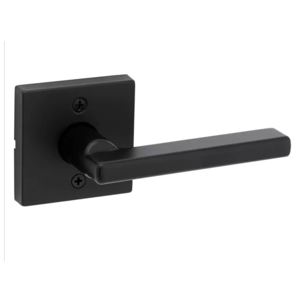 Kwikset Signature Series 720HFL SQT 514 CP Passage Lever, Matte Black, Zinc, Reversible Hand - 2
