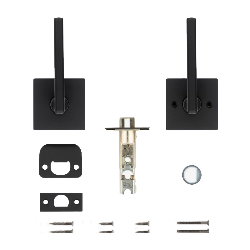 Kwikset Signature Series 720HFL SQT 514 CP Passage Lever, Matte Black, Zinc, Reversible Hand - 4