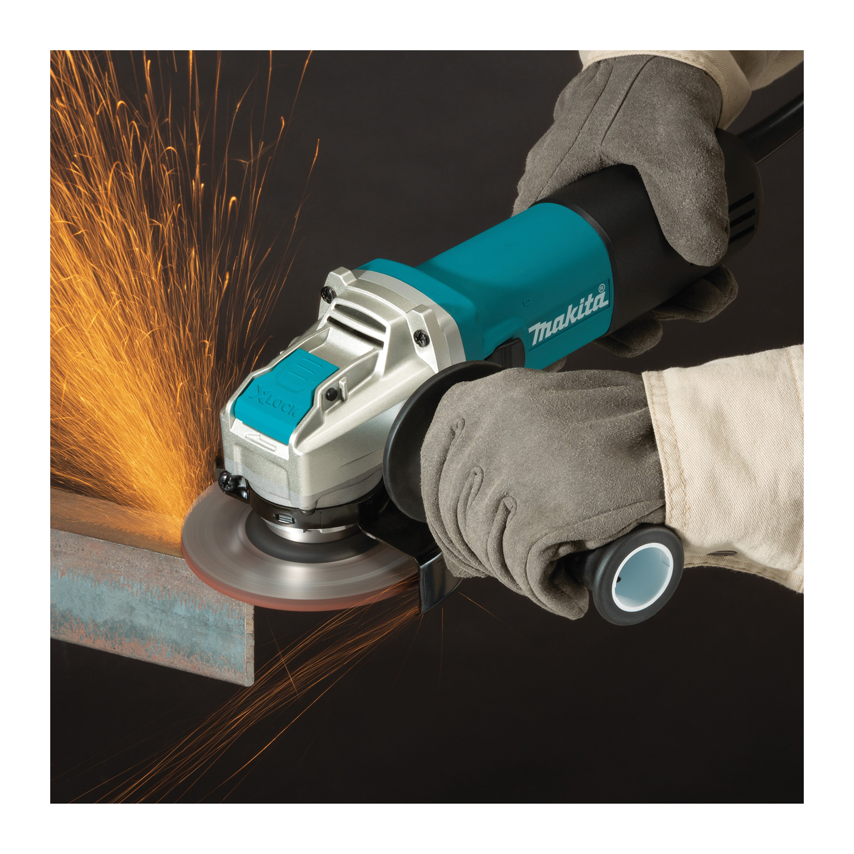 Makita X-LOCK GA4570 Angle Grinder with AC/DC Switch, 7.5 A, 4-1/2 in Dia Wheel, 11,000 rpm Speed - 2