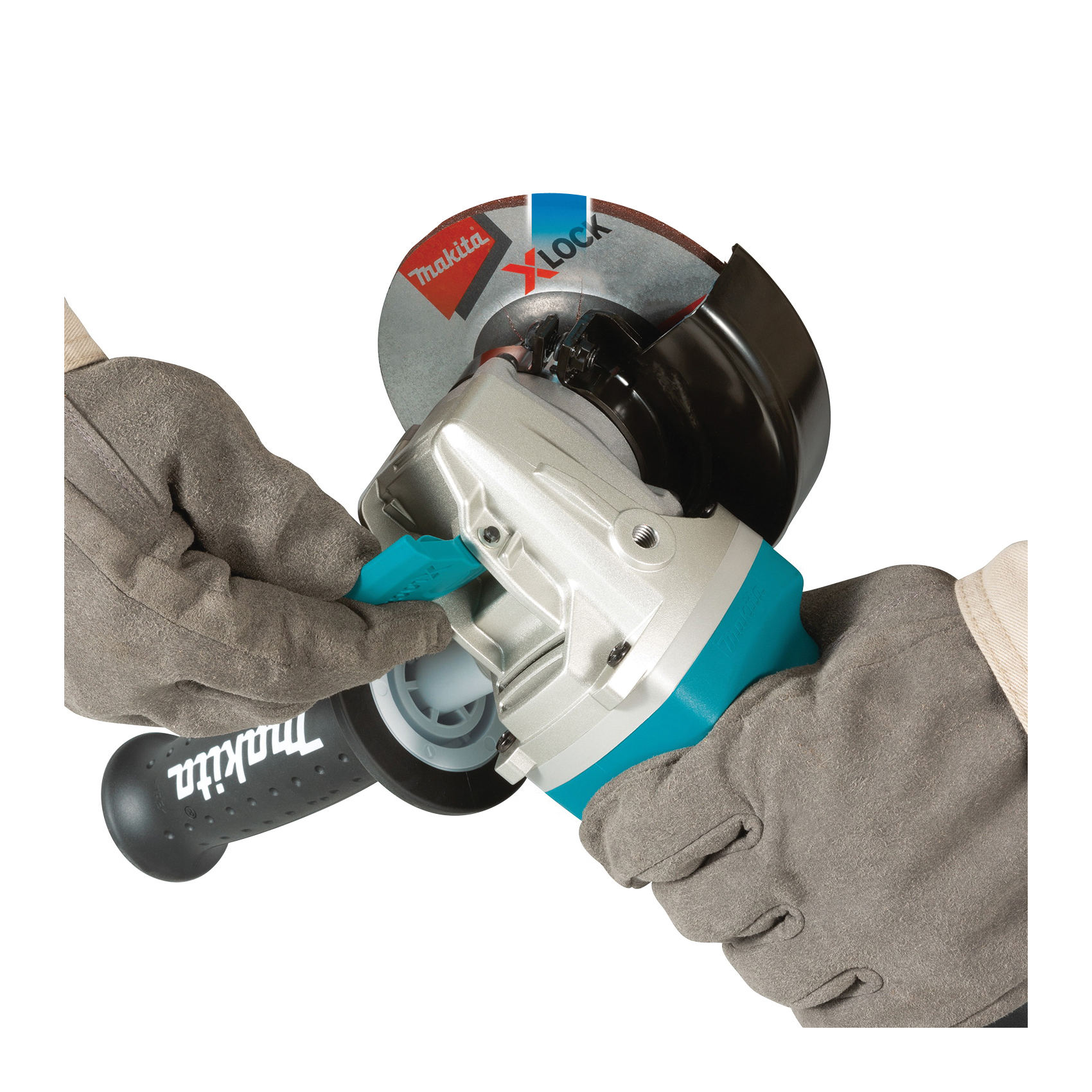 Makita X-LOCK GA4570 Angle Grinder with AC/DC Switch, 7.5 A, 4-1/2 in Dia Wheel, 11,000 rpm Speed - 4