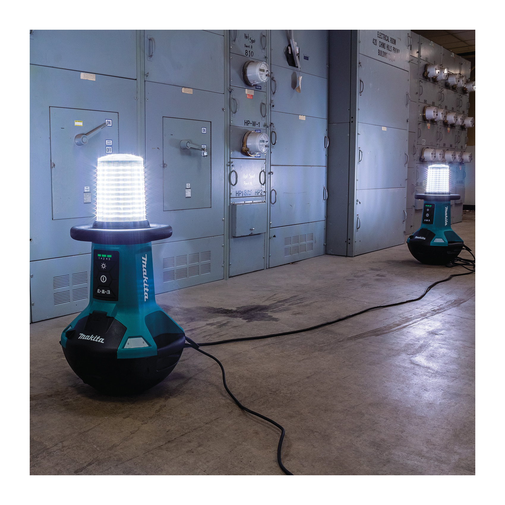 Makita LXT Series DML810 Cordless Area Light, 18 V, Lithium-Ion Battery, 1-Lamp, LED Lamp, Teal - 2