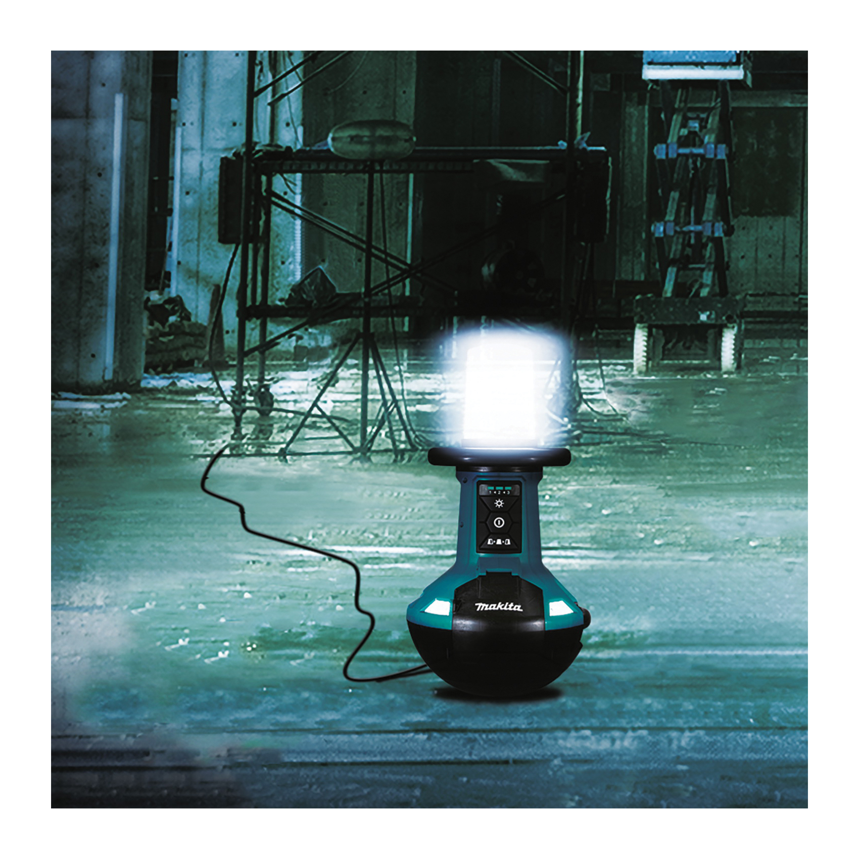 Makita LXT Series DML810 Cordless Area Light, 18 V, Lithium-Ion Battery, 1-Lamp, LED Lamp, Teal - 3