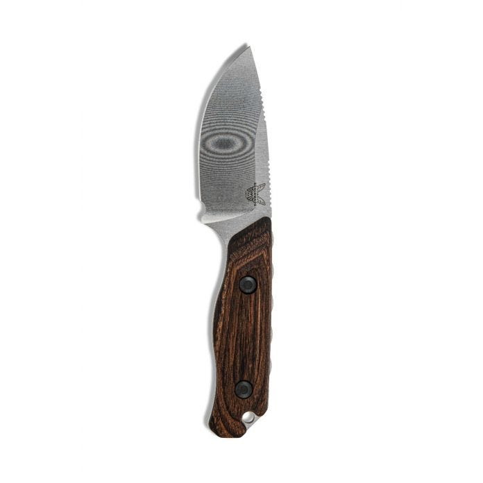 Benchmade 15017 Hunter Folding Knife, 2.79 in L Blade, Steel Blade, Wood Handle, 6.42 in OAL - 5