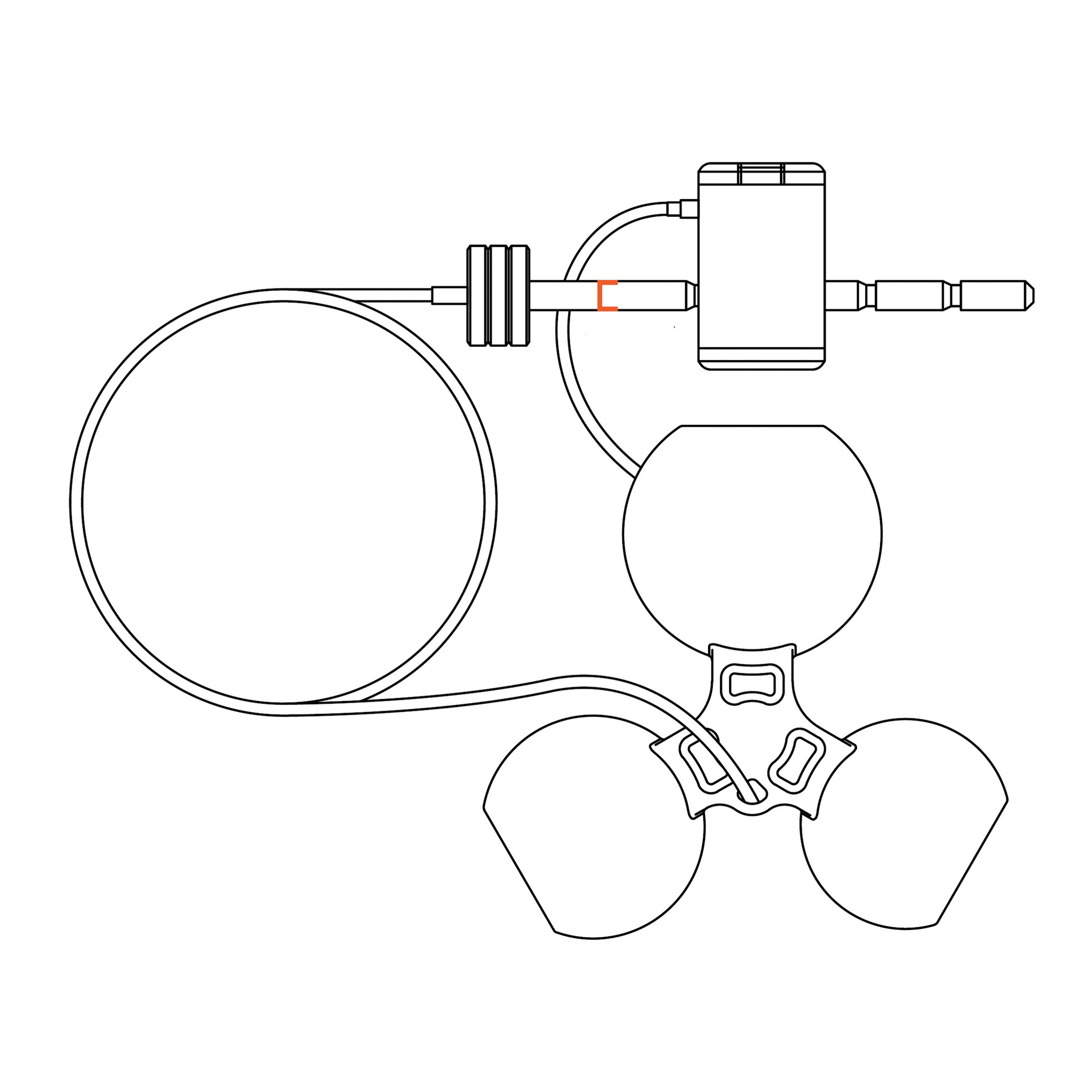 Curt 23082 Tri-Ball Trailer Coupler Lock, Universal Hitch, 1/4 in Dia Pin, 11 in OAL, Polymer - 2