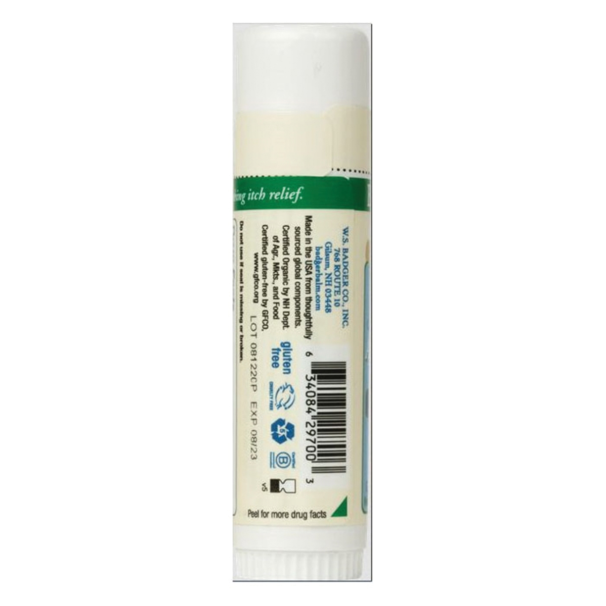 Badger After-Bug Series 29700 Bug Bite Relief Balm, 0.6 oz Stick - 3