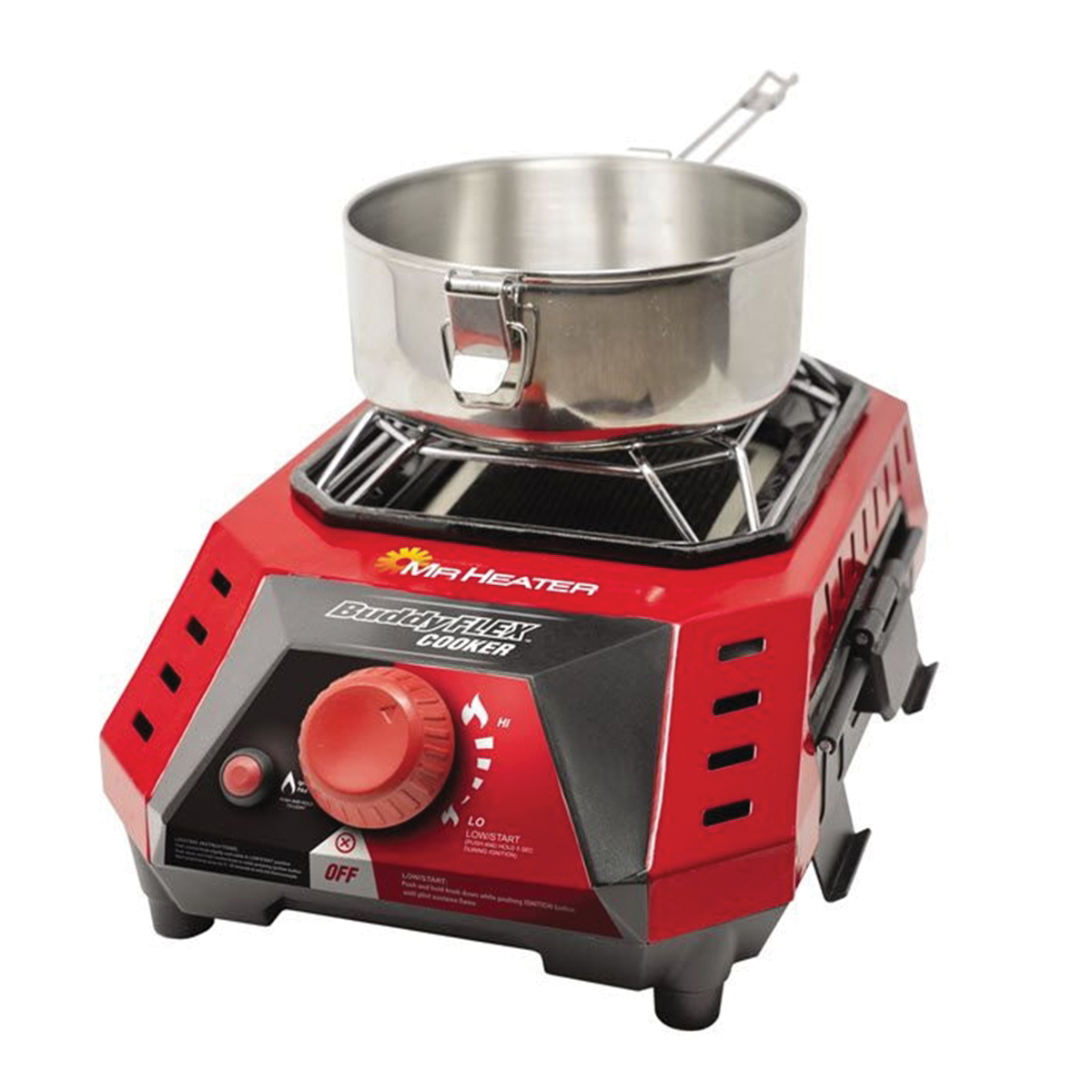 Mr. Heater Buddy Flex, infini-variable Series MH8CFLEX Buddy Flex, 1-Burner, Propane, 5000 to 8000 Btu, Steel - 2