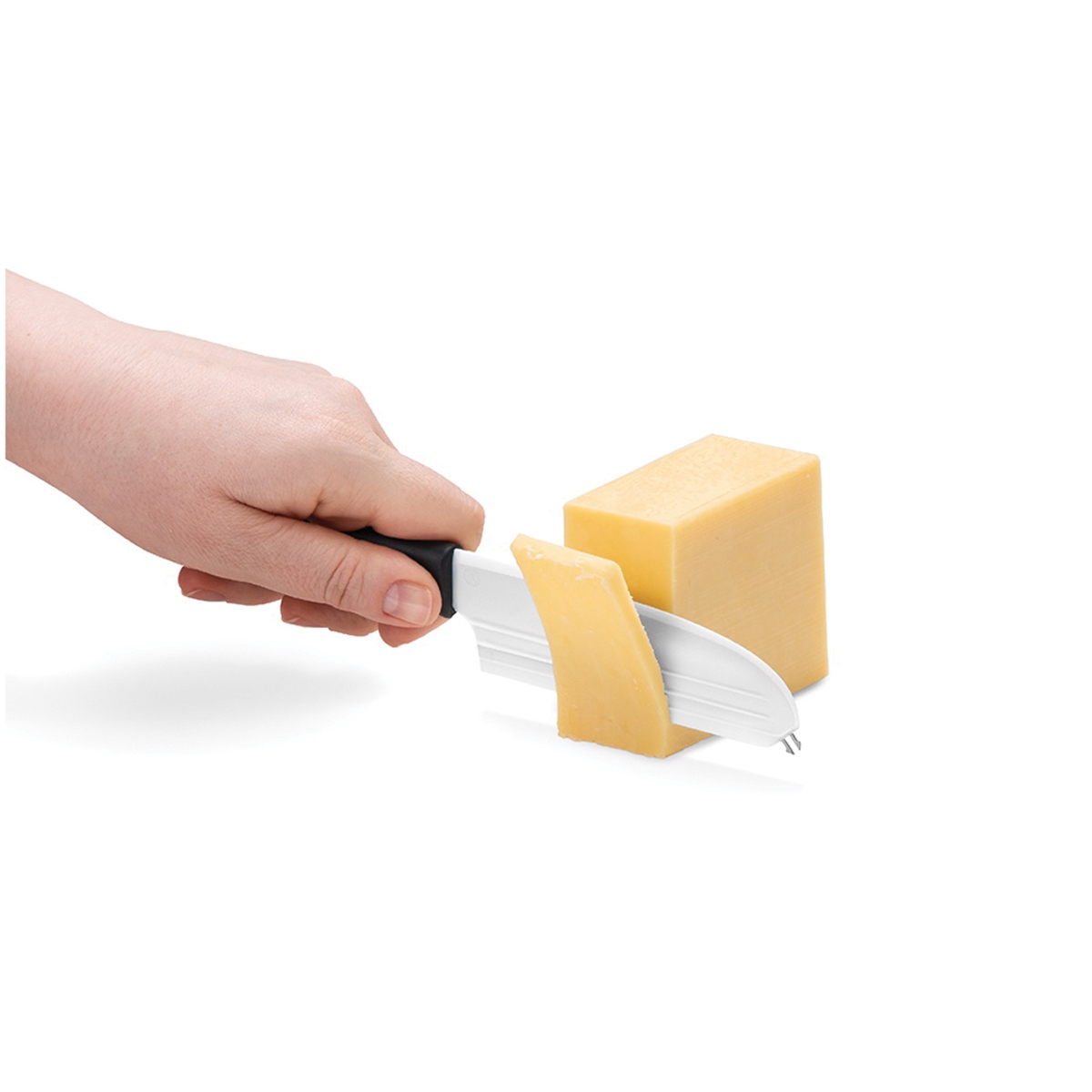 Dreamfarm Knibble Lite Series DFKB5219 Cheese Knife, Plastic Blade, Black Handle - 2