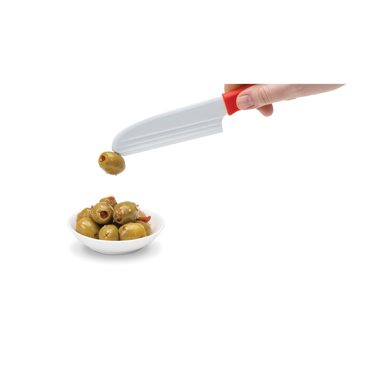 Dreamfarm Knibble Lite Series DFKB5219 Cheese Knife, Plastic Blade, Black Handle - 3