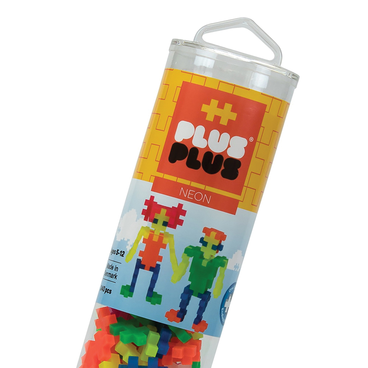 Plus-Plus 05031 Tube Building Block, 8 years and Up, Plastic, Neon, 240-Piece - 5