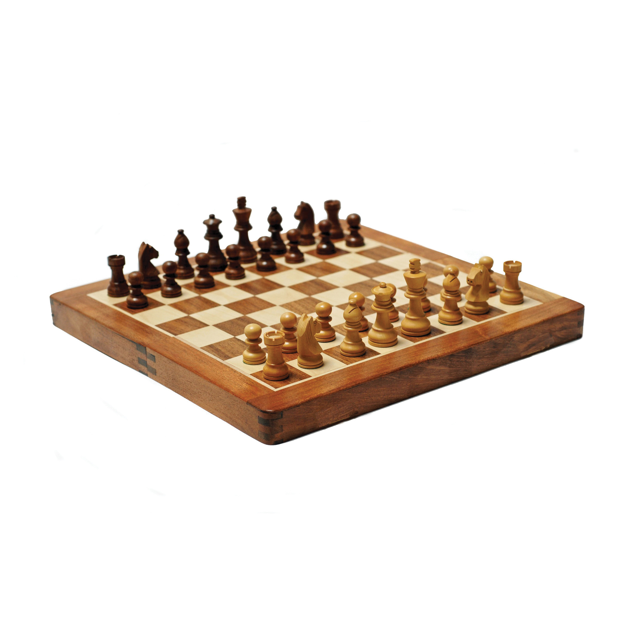 We Games 104407 Magnetic Folding Chess Set, Wood - 2