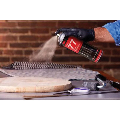 3M 77-DSC Multi-Purpose Spray Adhesive, Sweet Fruity, Colorless, 13.8 oz Aerosol Can - 2