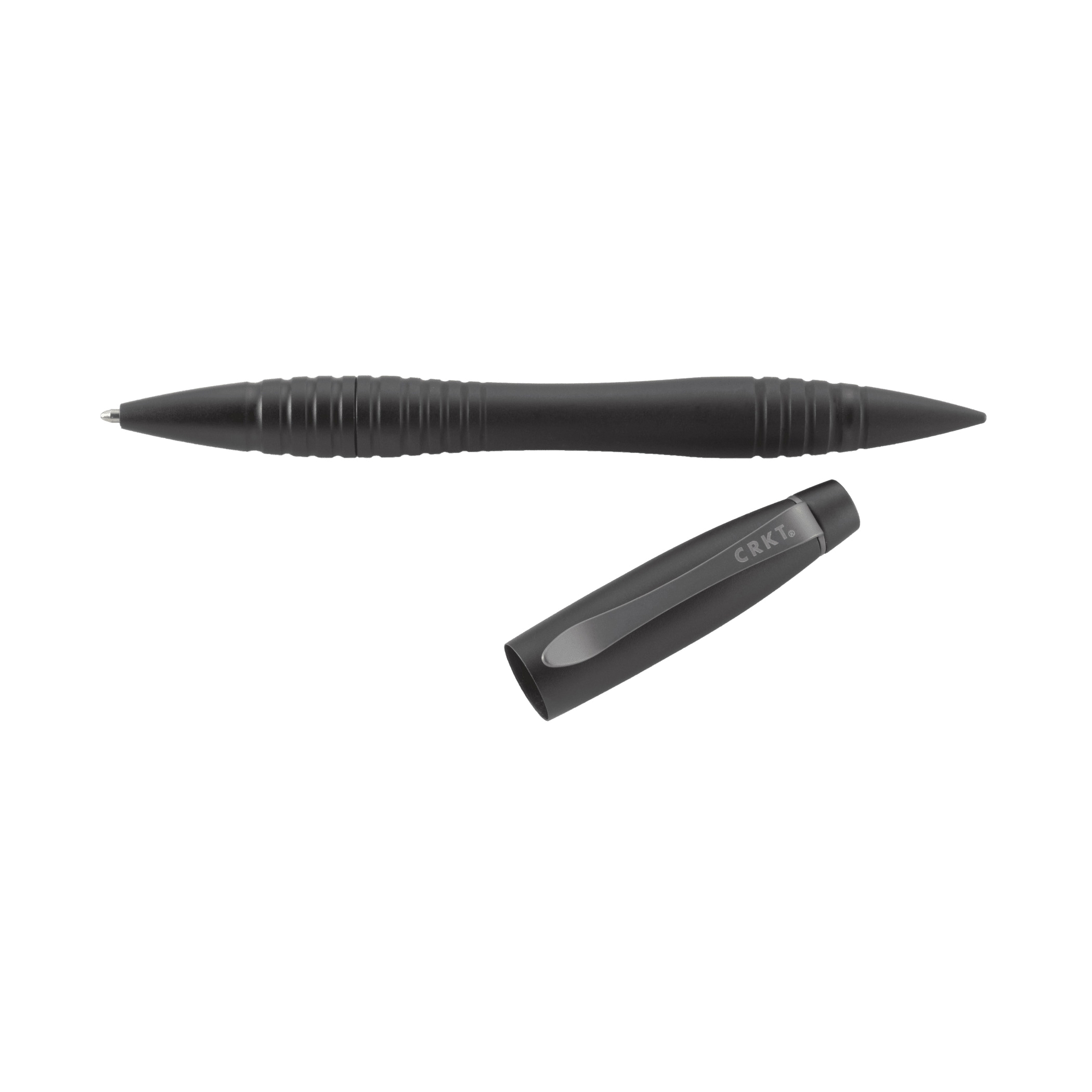 Crkt TPENWK Low-Profile Tactical Pen with Pressurized Ink Cartridge, 0.57 in Dia x 6 in L Dimensons, Aluminum, Black - 2