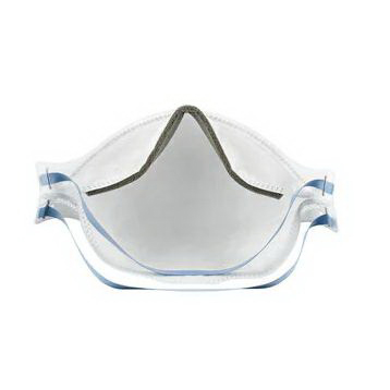 3M Aura Series 9205P-3-DC 3-Panel Particulate Respirator, One-Size Mask, N95 Filter Class, 95 % Filter Efficiency, White - 4