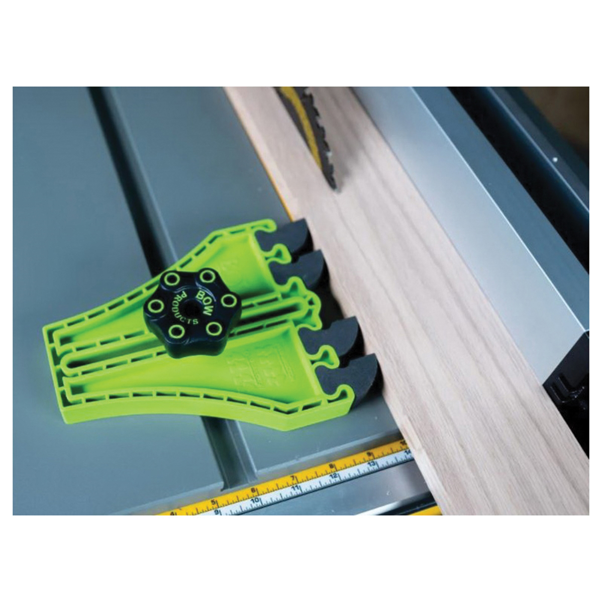 Bow Products FP5 Portable Saw Featherboard, EVA, For: 1/4 to 3/4 in T-Track - 3