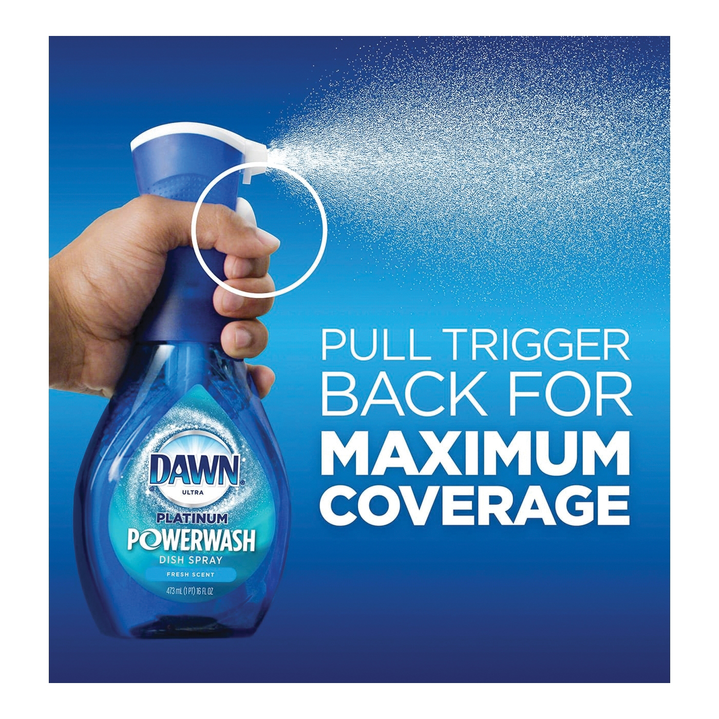 Dawn Platinum 52364 Dish Soap Spray, 16 oz Bottle, Liquid, Fresh, Colorless - 4