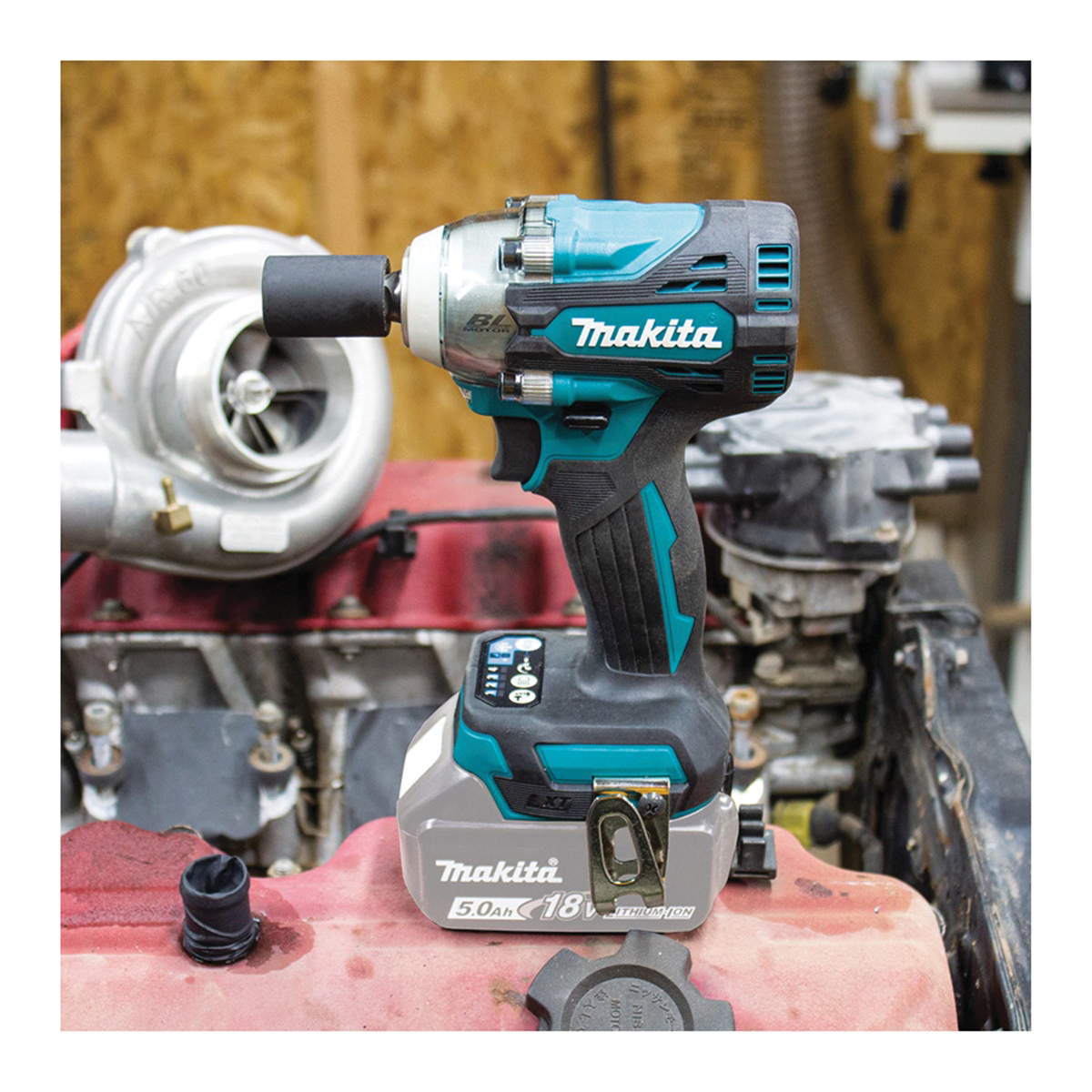 Makita LXT XWT14Z Cordless Impact Wrench with Friction Ring Anvil, Tool Only, 18 V, 1/2 in Drive, Square Drive - 3