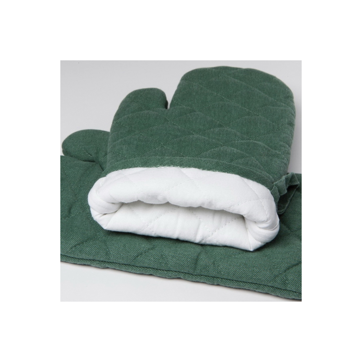 danica HEIRLOOM 2110562 Jade Stone Wash Oven Mitts, Cotton, Green - 2