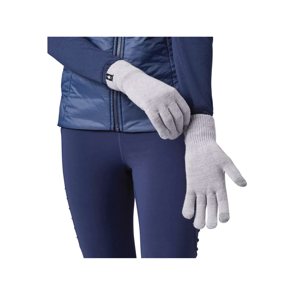 Smartwool SW011555-001-M Liner Gloves, M, Rib Knit Cuff, Elastodiene/Elastane/Fiber/Merino Wool/Polyester, Black - 1
