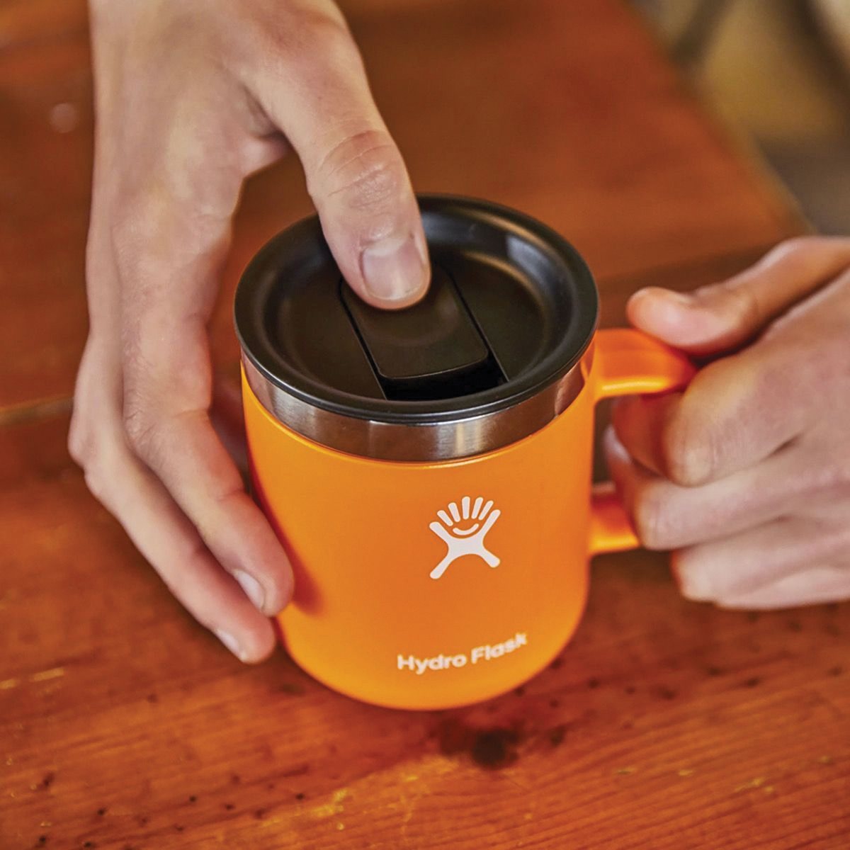 Hydro Flask M6CP001 Coffee Mug, 6 oz Capacity, Press-In Lid, Stainless Steel, Black, Insulated - 2