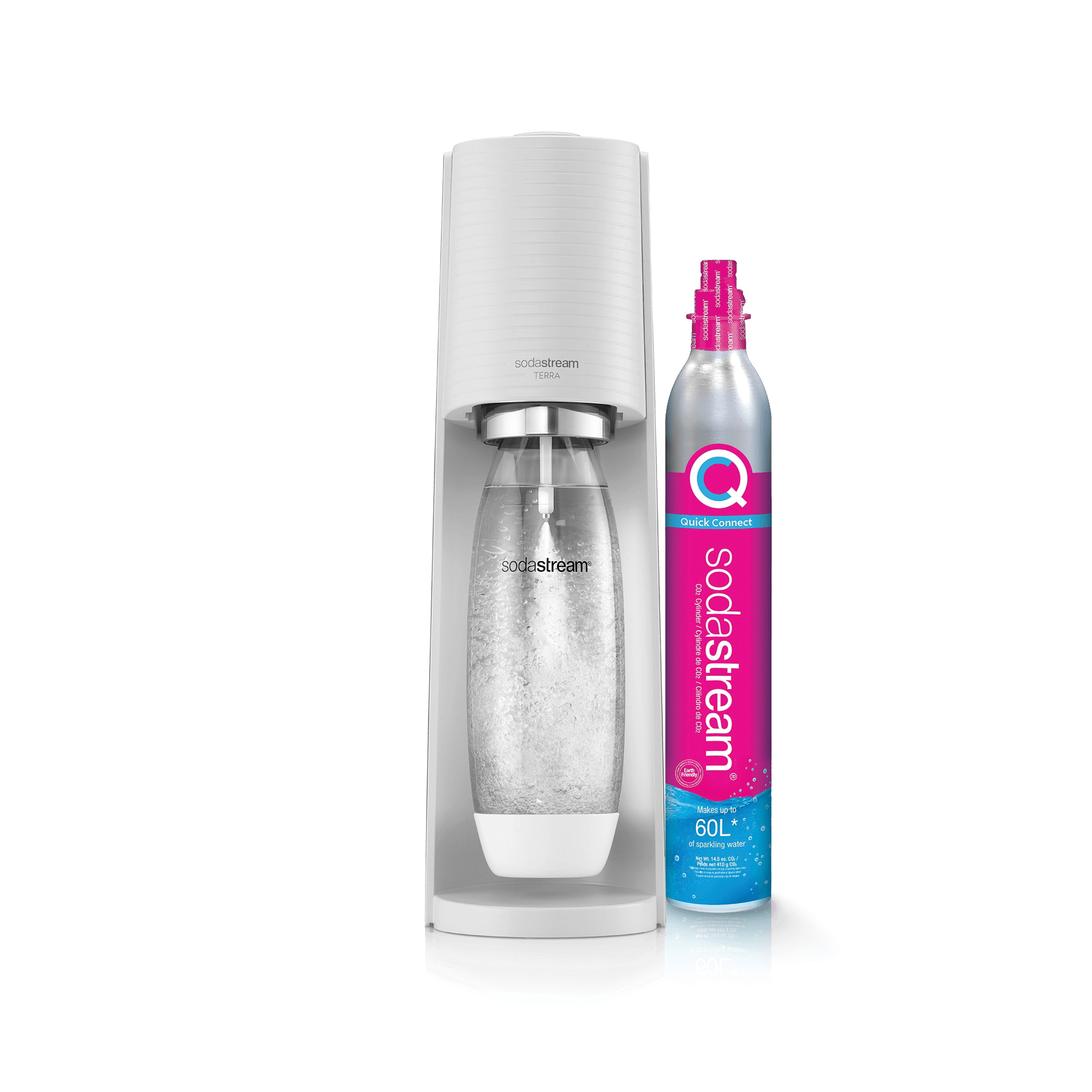 Sodastream TERRA Series 1012811010 Sparkling Water Maker Kit, 1 L Bottle, White - 2