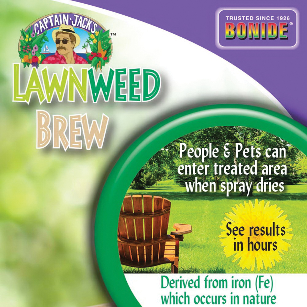 Bonide 26022 Ready-to-Use Lawnweed Brew with Battery Powered Wand, Liquid, Spray Application, 1 gal - 2