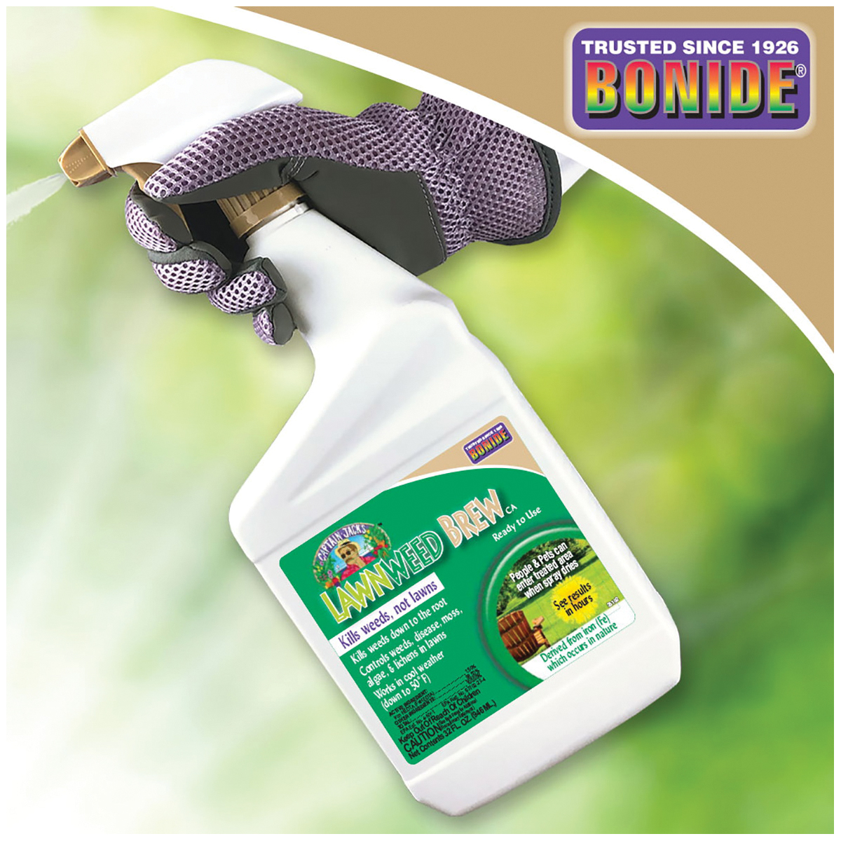 Bonide Captain Jack's 26102 Ready-to-Use Lawnweed Brew, Liquid, Spray Application, 32 oz - 2