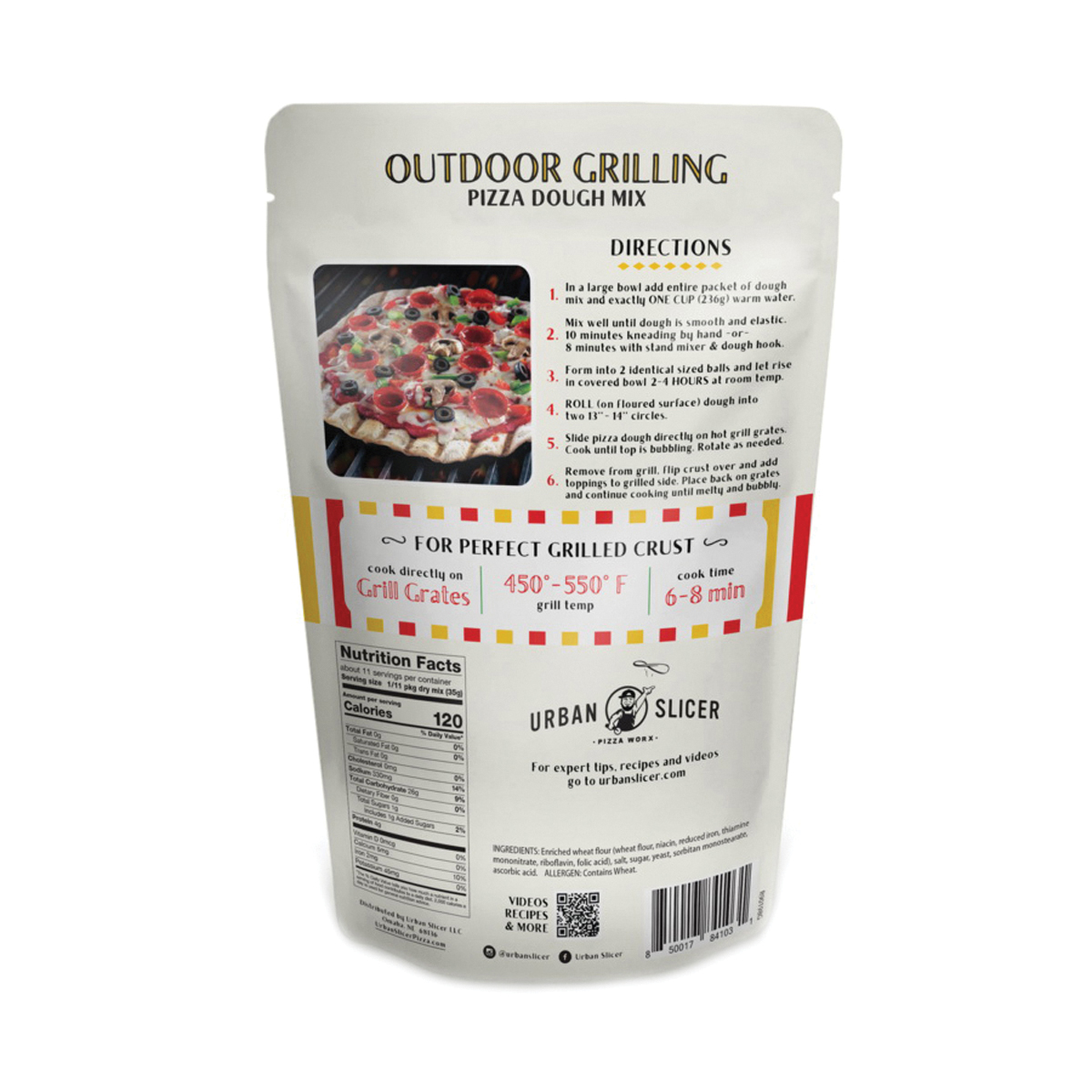 Urban Slicer Pizza Worx OGPIZZADOUGH Outdoor Grilling Pizza Dough, 13.4 oz Pack - 2