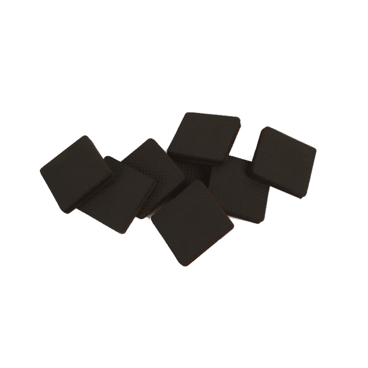 Slipstick GorillaPads CB142 Gripper Pad, Felt/Rubber, Black/Brown, 2 in L, 2 in W, 5/16 in Thick, Square - 4