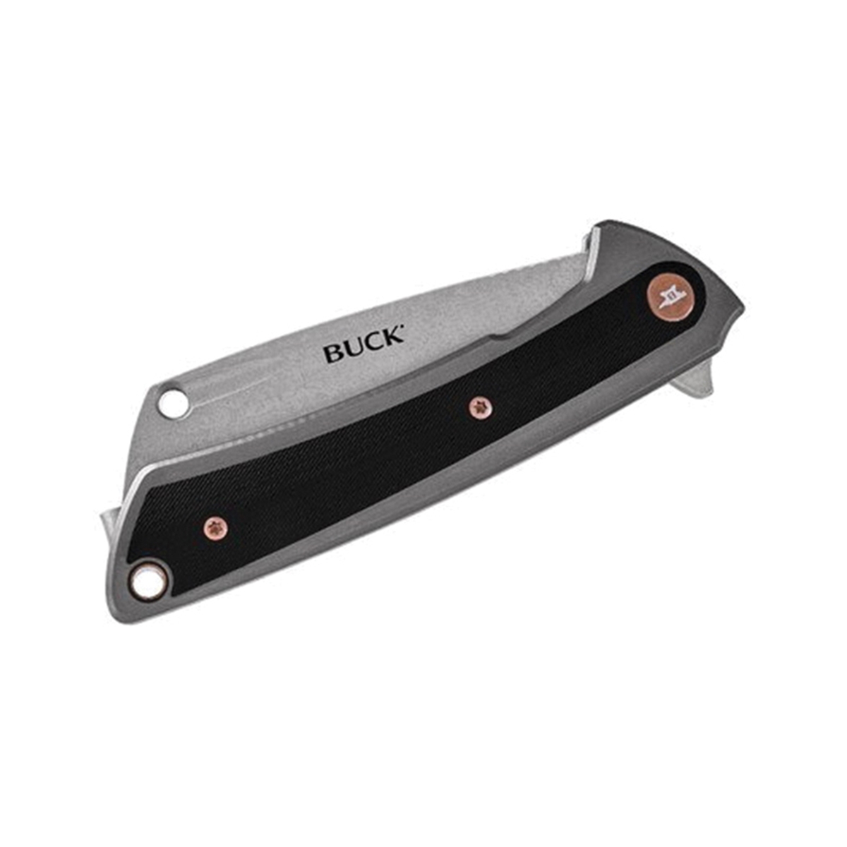 Buck 263 HiLine Series 0263GYS Pocket Knife, 3-1/4 in L Blade, Steel Blade, Gray Handle - 3
