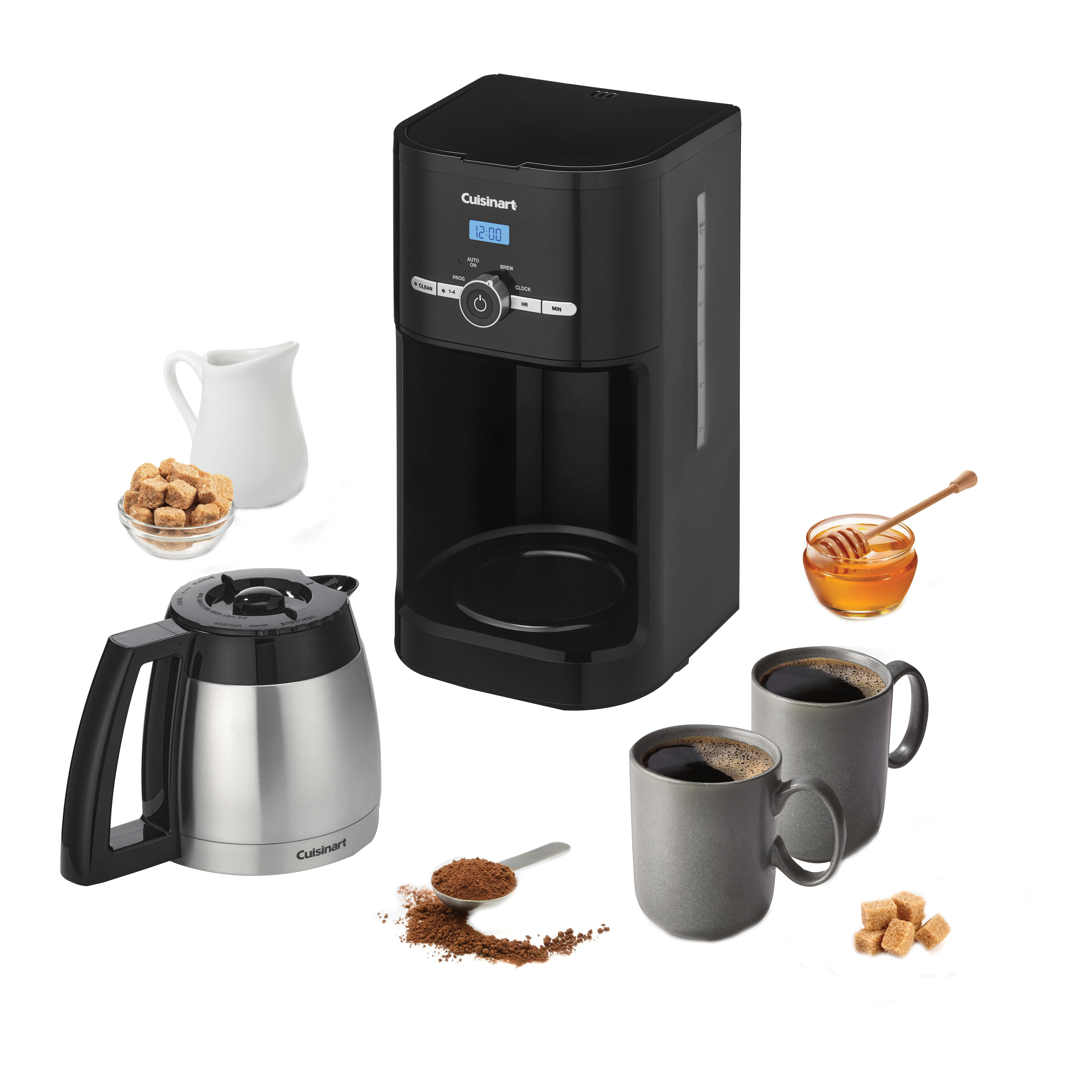 Cuisinart Thermal Classic DCC-1170BK Coffee Maker, 10 Cups Capacity, 1025 W, Black, Fully Automatic Control - 4