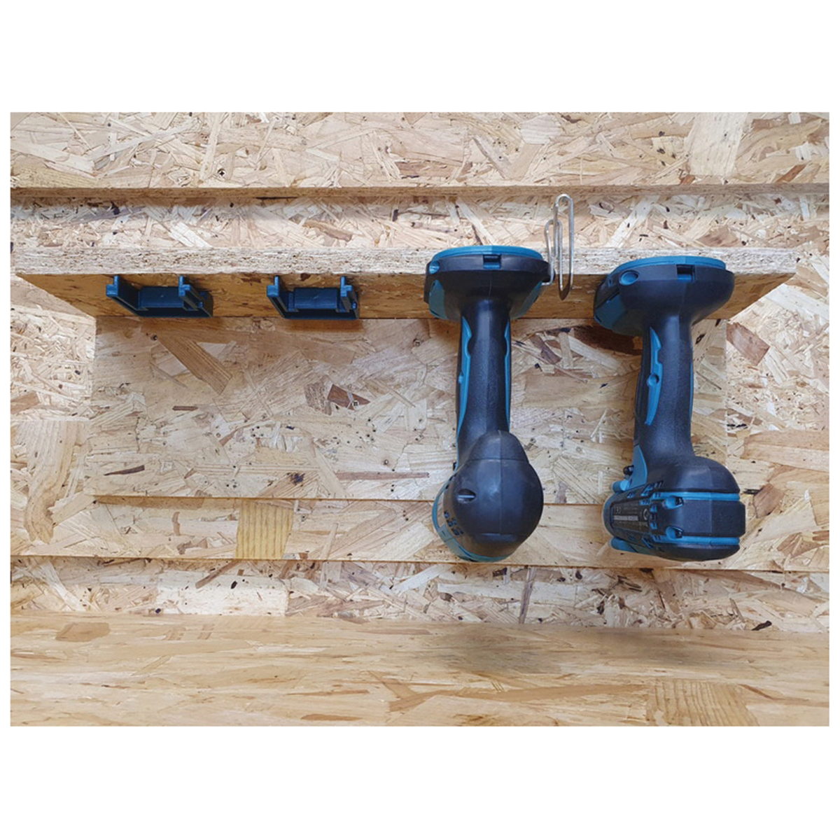 StealthMounts TM-MK18-BLU-4 Tool Mount, For: Makita 18 V LXT Tools, ABS, Blue, 4/PK - 3