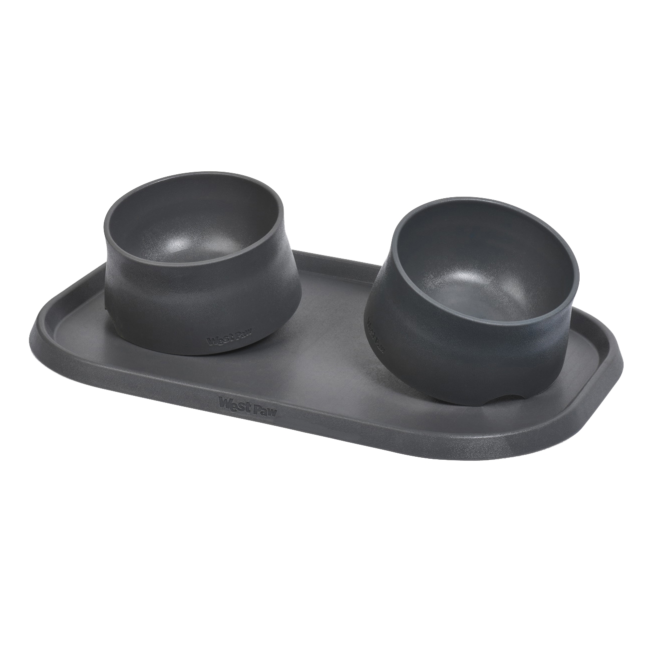 West Paw HA001MAR No-Slip Bowl, 6 in ID x 7 in OD Dia, One-Size, 35 oz Volume, Plastic, Marine - 1