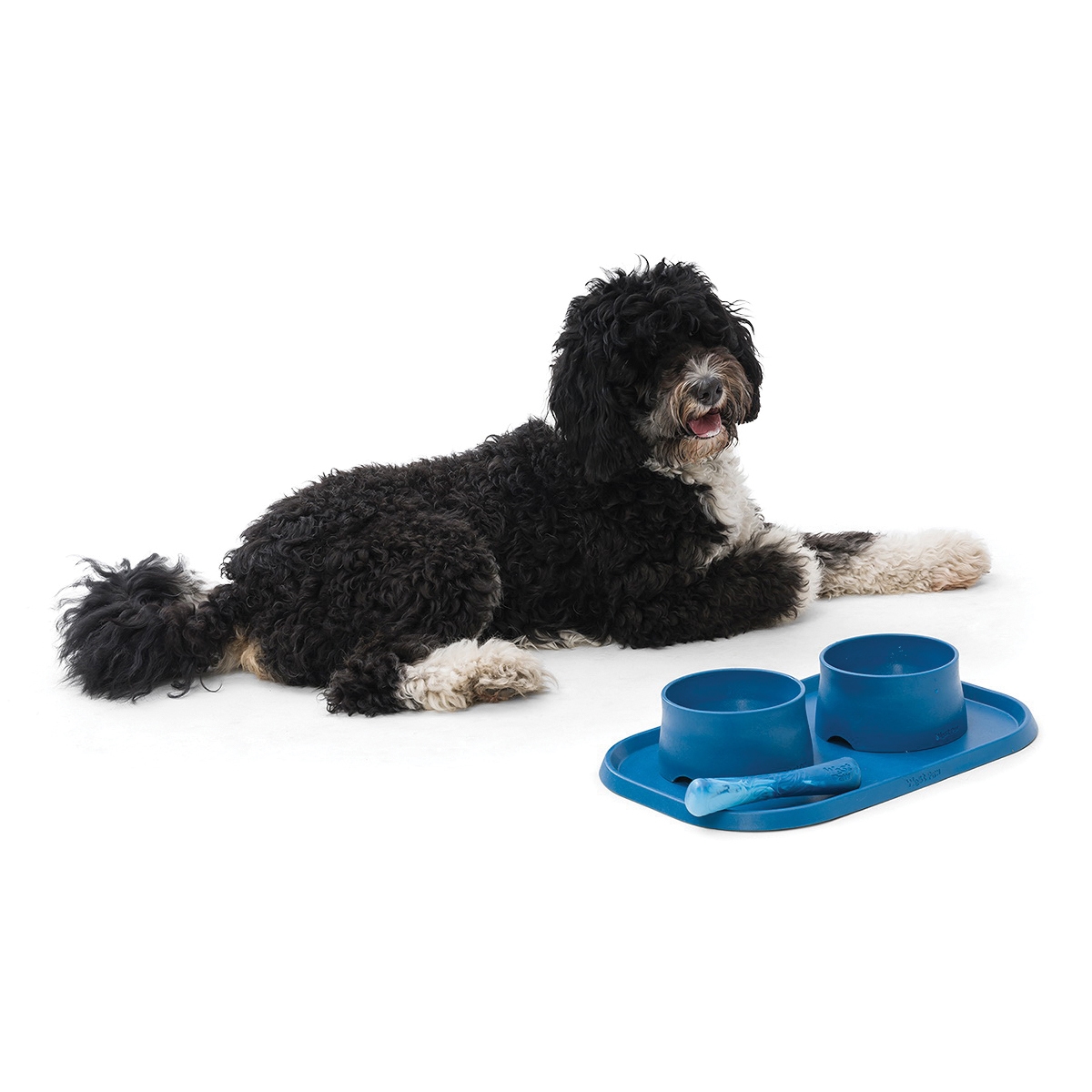 West Paw HA020MAR Doggie Placemat, Seaflex Plastic, Marine - 1