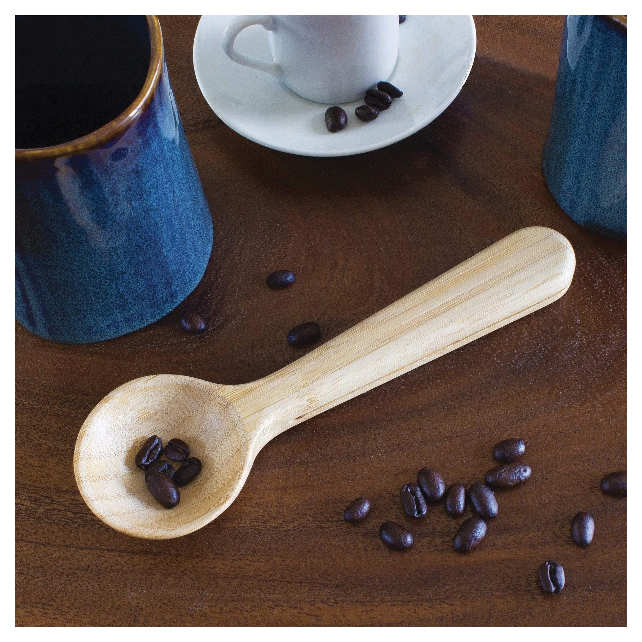 Totally Bamboo 20-2402 Coffee Scoop with Built-In Bag Clip, 1-1/4 in L - 4