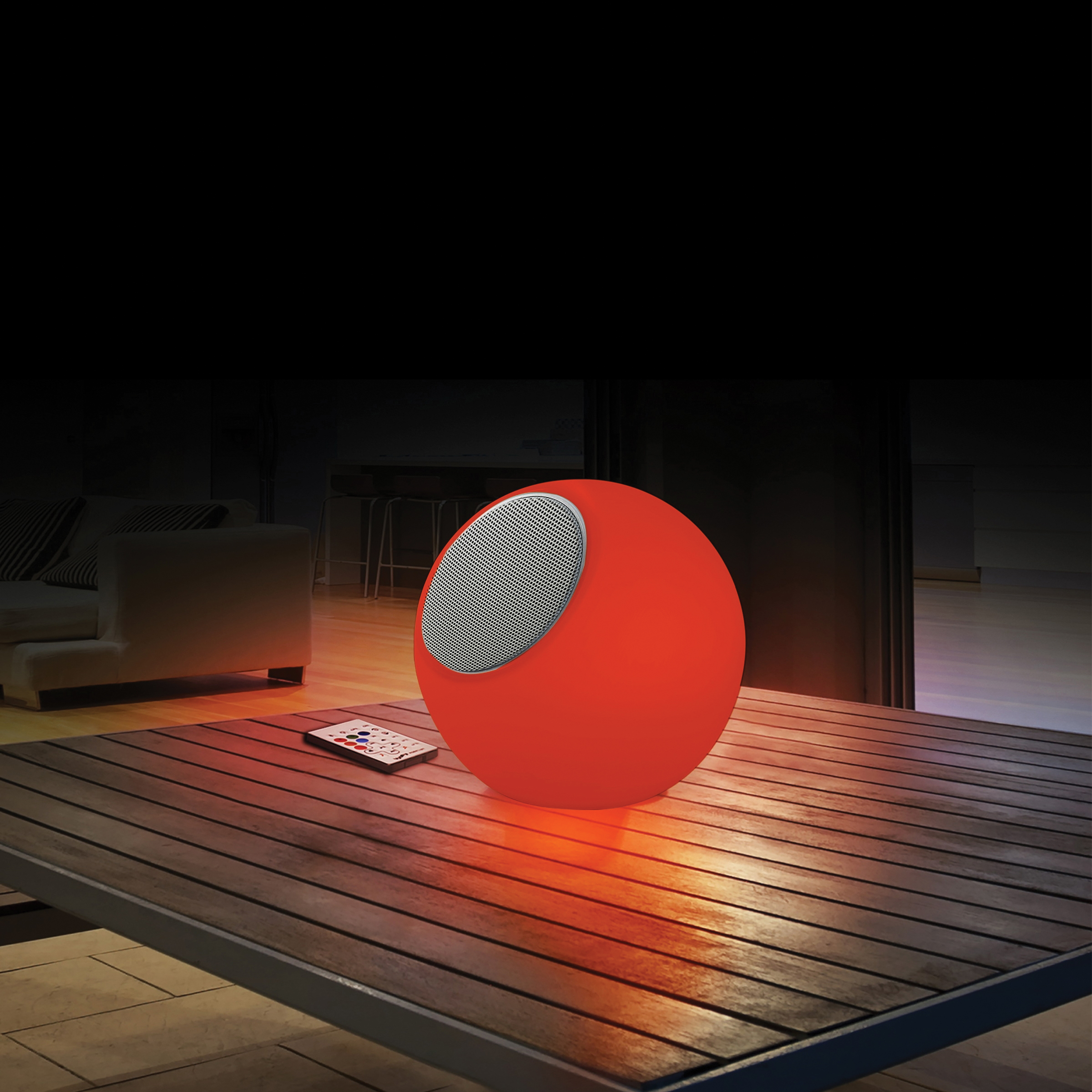 Feit Electric BTORB8RGBWBAT LED Speaker, 3 W Output, Rechargeable Battery, White - 2