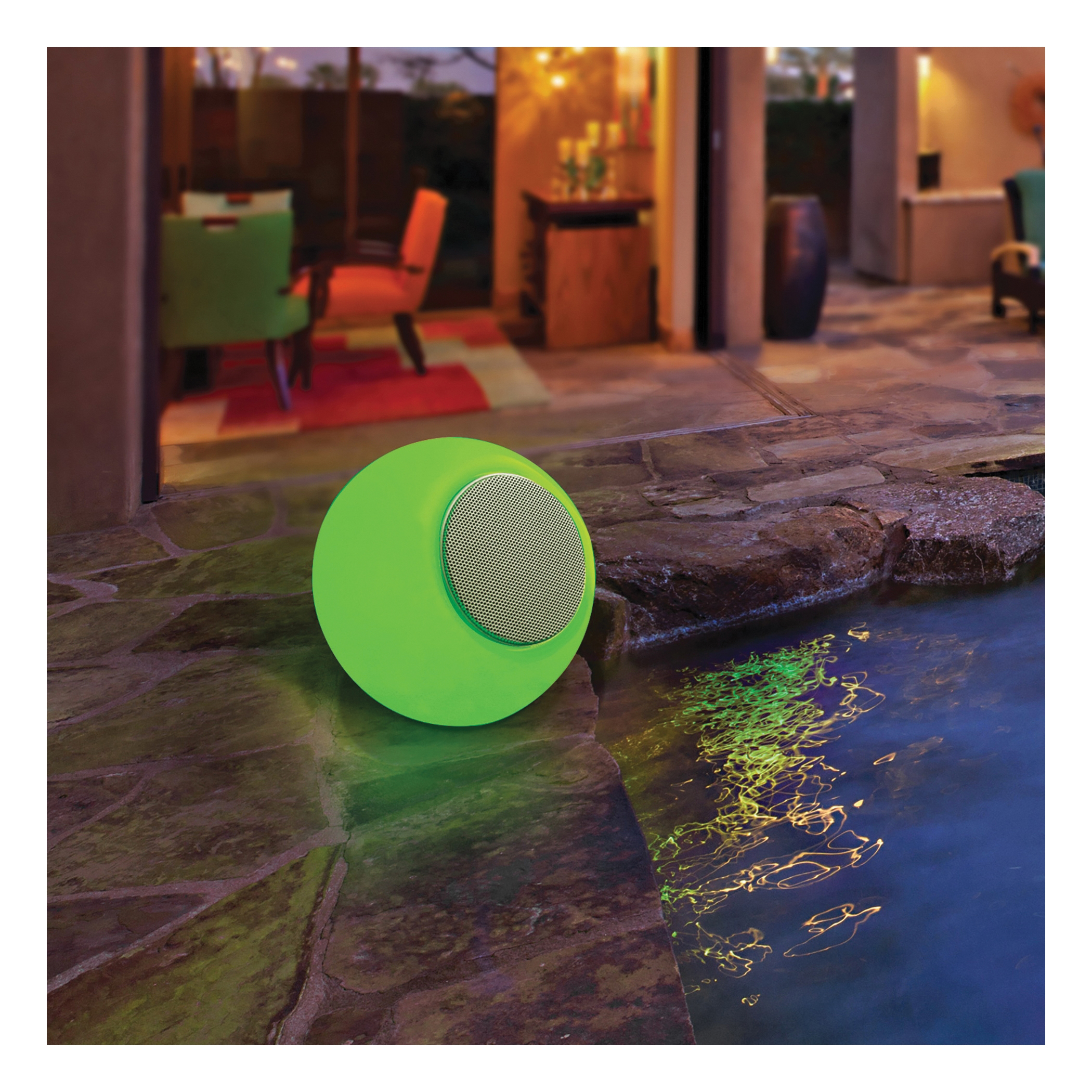 Feit Electric BTORB8RGBWBAT LED Speaker, 3 W Output, Rechargeable Battery, White - 3