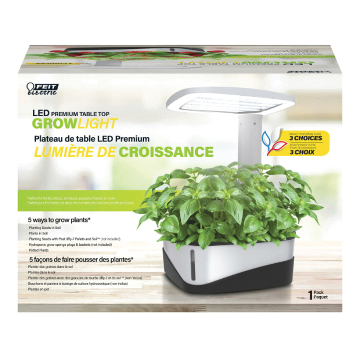 Feit Electric GLP20/TABLE/37W/LED Tabletop LED Grow Light, Premium, 37 W, LED Lamp, White Light - 2