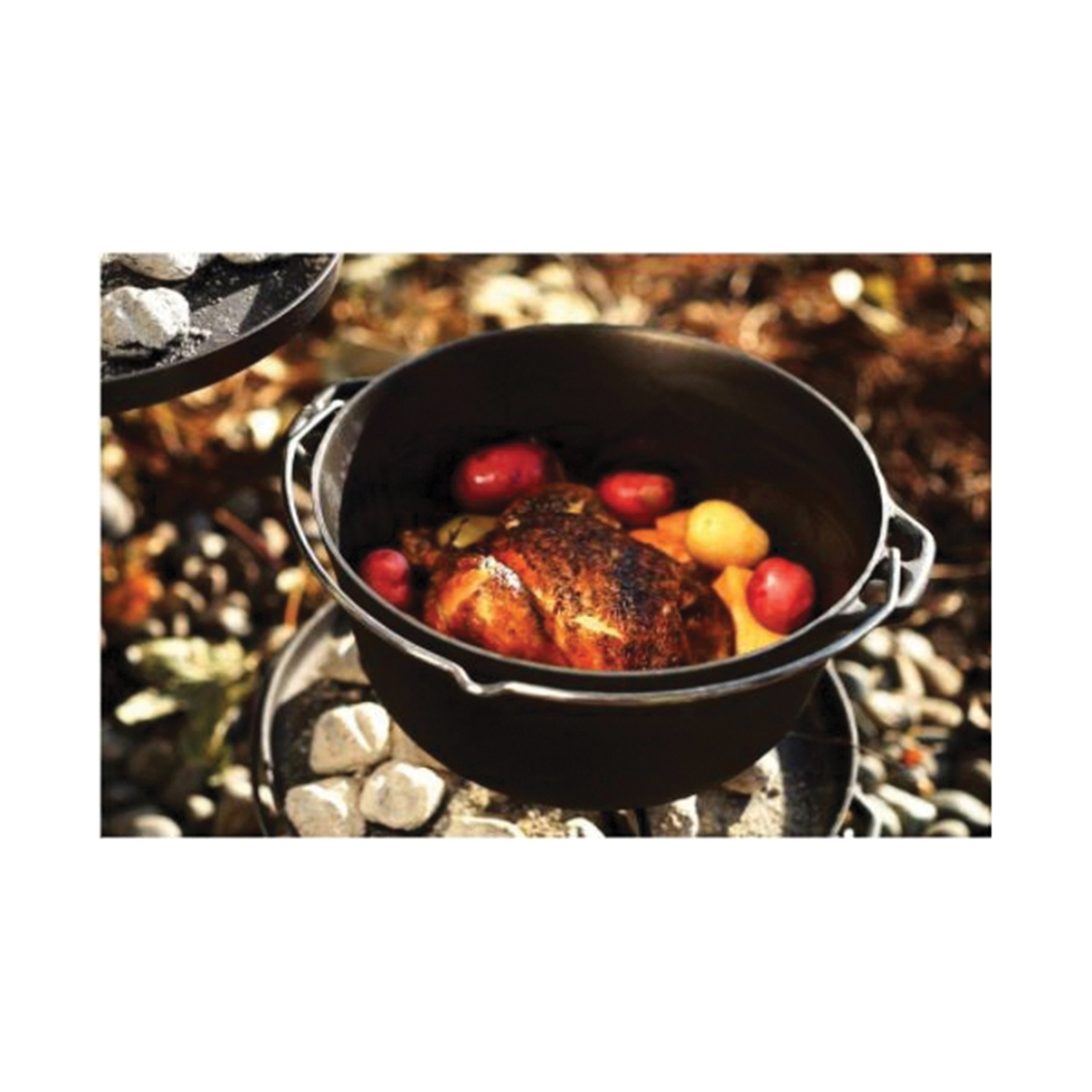 GSI GUIDECAST Series 60600 Dutch Oven, 5 qt Capacity, Cast Iron, Polished - 4