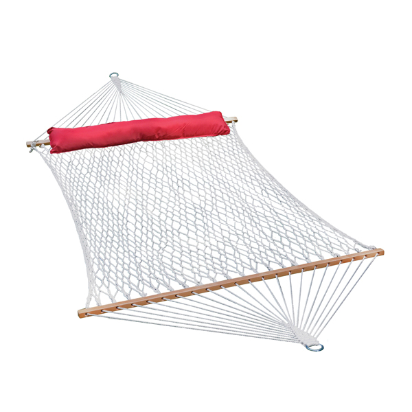 Algoma 4902CSP Double Hammock, 82 in L, 59 in W, O-Ring End, Cotton - 1