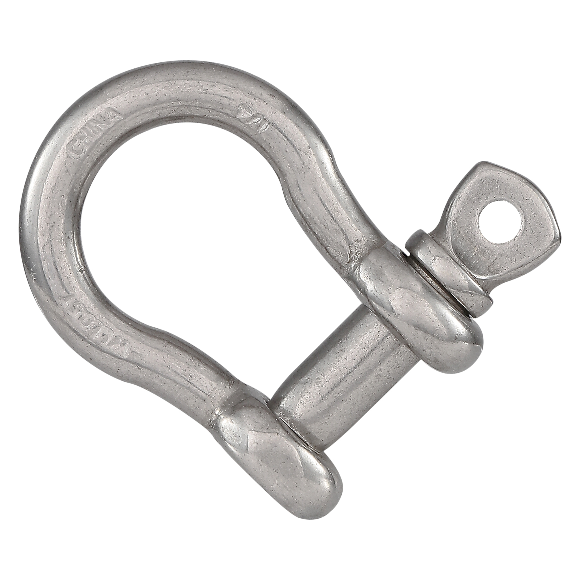 National Hardware N100-278 Anchor Shackle, 1/4 in Trade, 1100 lb Working Load, 1/4 in Dia Wire, 316 Grade - 2