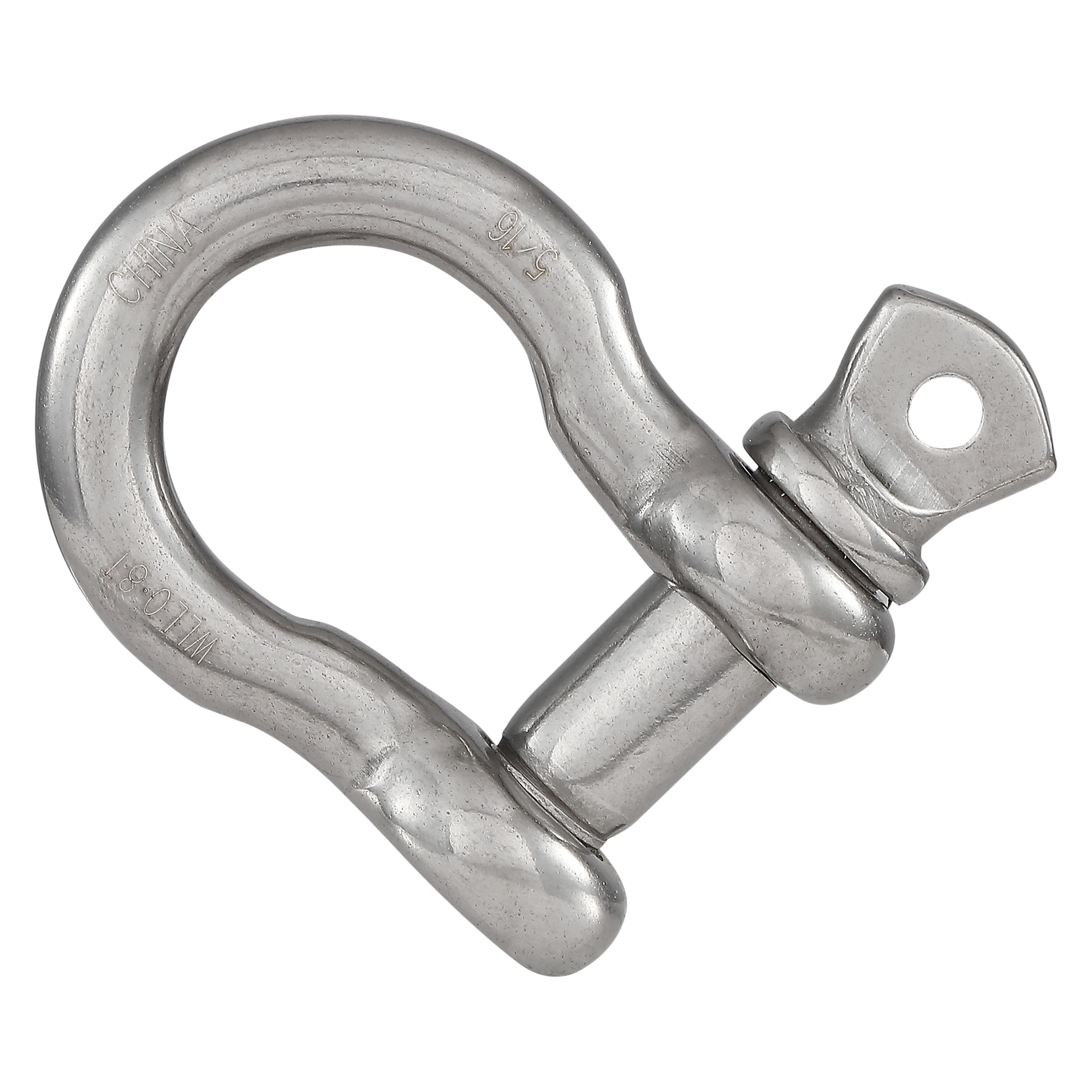 National Hardware N100-279 Anchor Shackle, 5/16 in Trade, 1650 lb Working Load, 9/32 in Dia Wire, 316 Grade - 2