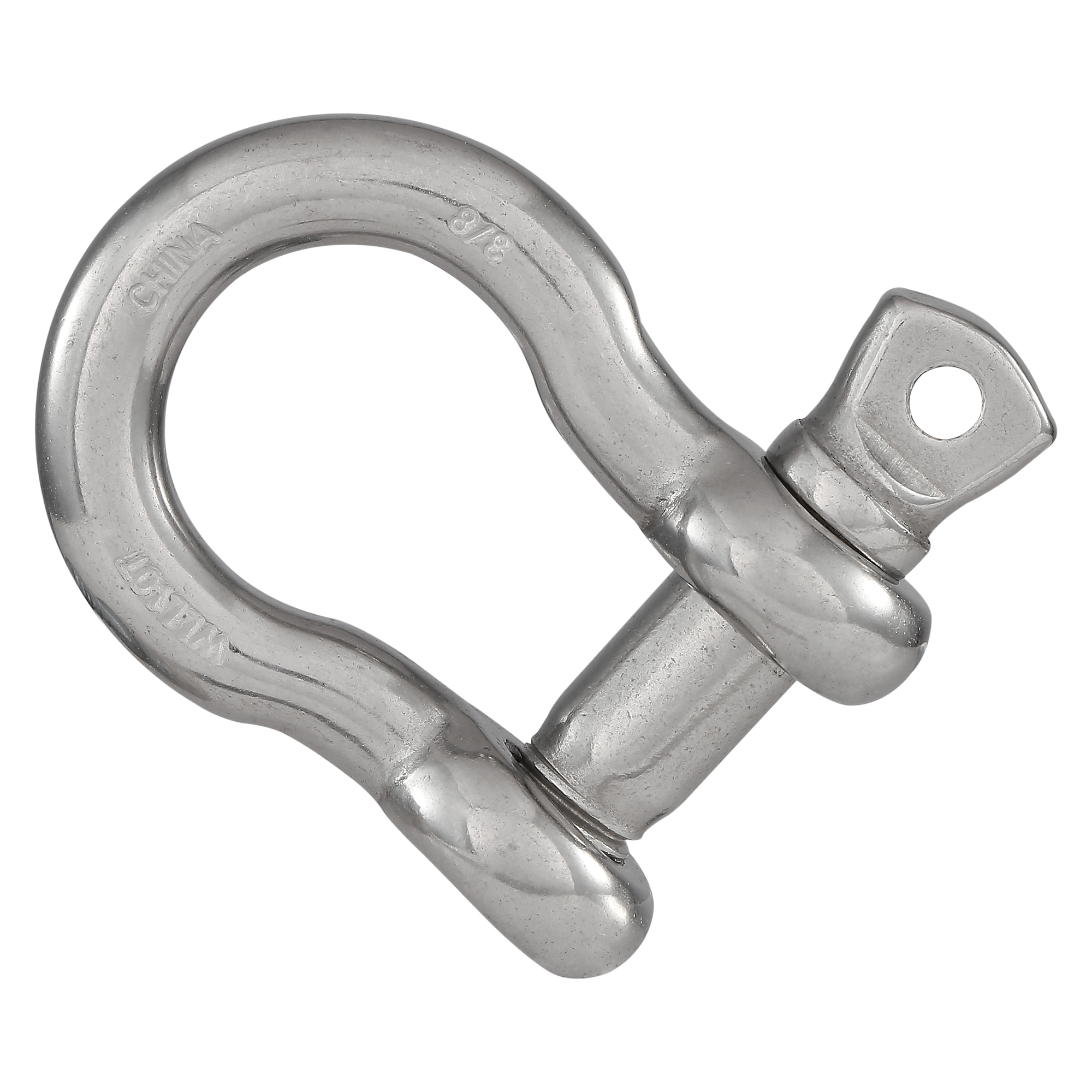 National Hardware N100-280 Anchor Shackle, 3/8 in Trade, 2200 lb Working Load, 3/8 in Dia Wire, 316 Grade - 2