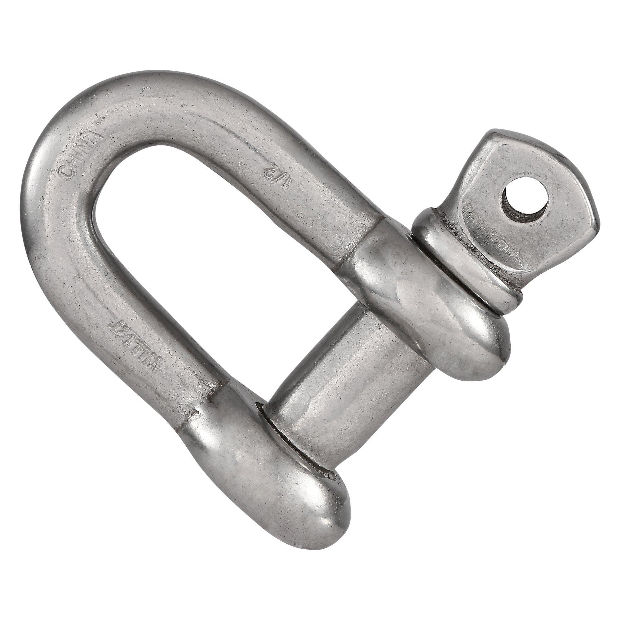 National Hardware N100-357 D-Shackle, 1/2 in, 4000 lb Working Load, 316 Grade, Stainless Steel, 1-1/2 in L Inside - 2