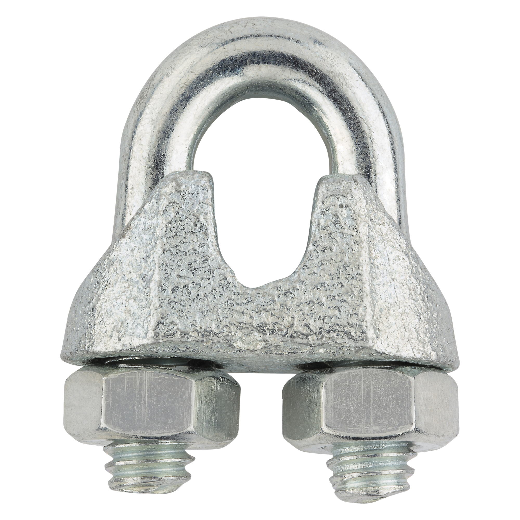 National Hardware N889-015 Wire Cable Clamp, 1/4 in Dia Cable, 1-7/32 in L, Malleable Iron/Steel - 2