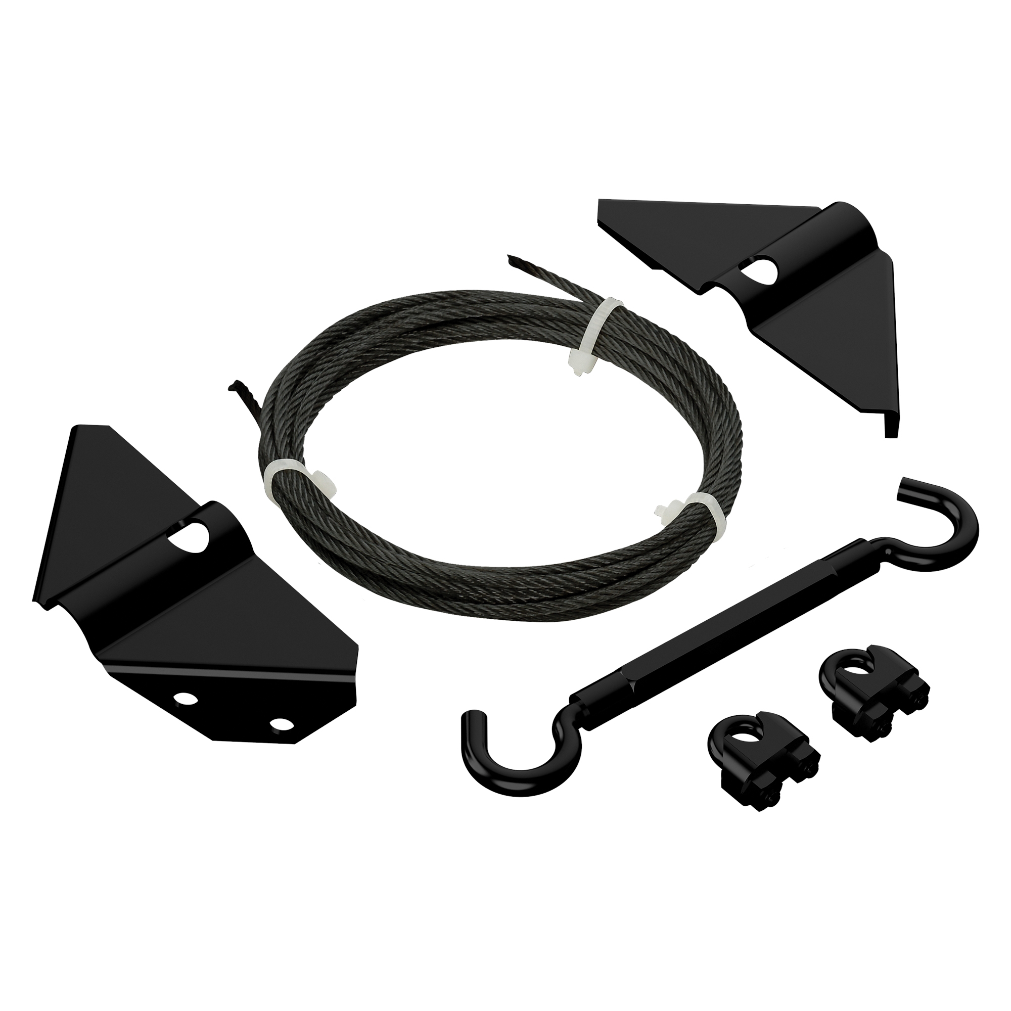 National Hardware N166-004 Anti-Sag Gate Kit, Steel, Black - 3