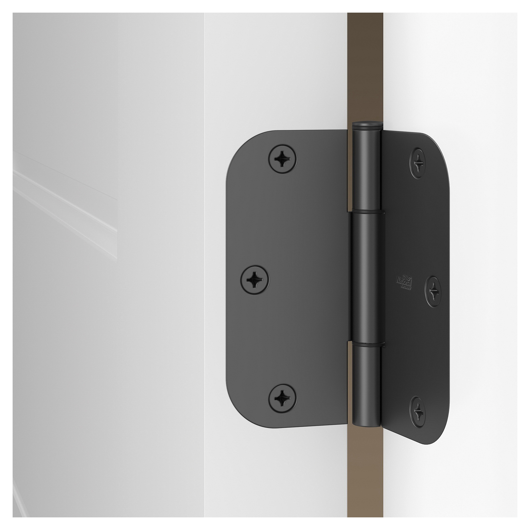 National Hardware N830-447 Door Hinge, 3-1/2 in H Door Leaf, 3/32 in Thick Door Leaf, 3-1/2 in H Frame Leaf, Steel - 5
