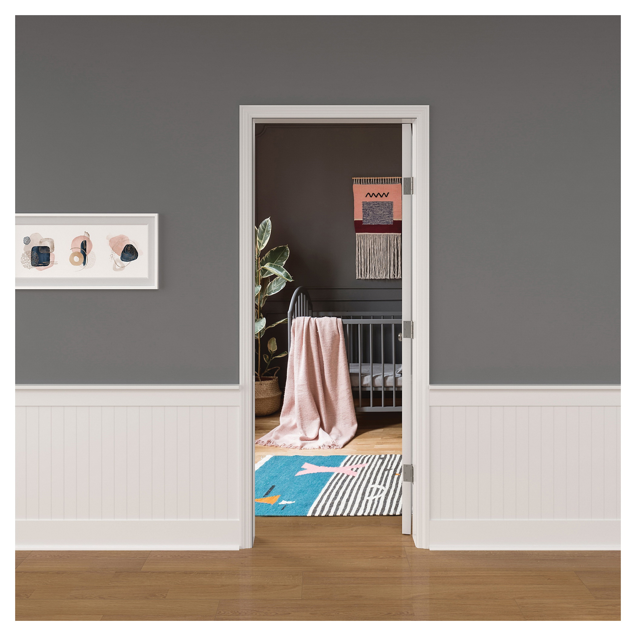 National Hardware N830-448 Door Hinge, 3-1/2 in H Door Leaf, 3/32 in Thick Door Leaf, 3-1/2 in H Frame Leaf, Steel - 4